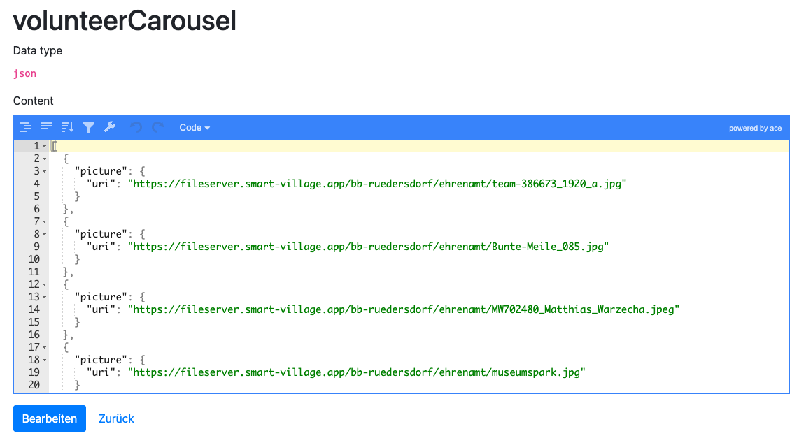 Inhalt volunteerCarousel